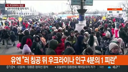 유엔 "러 침공 뒤 우크라이나 인구 4분의 1 피란"