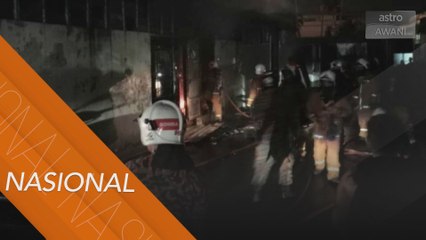 Penghuni terselamat rumah kedai terbakar