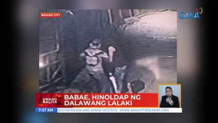 Babae, hinoldap ng 2 lalaki sa Baguio City | UB