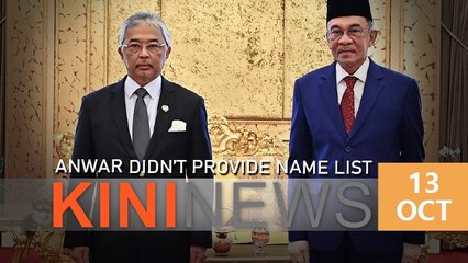 #KiniNews: Anwar meets Agong, didn't provide name list