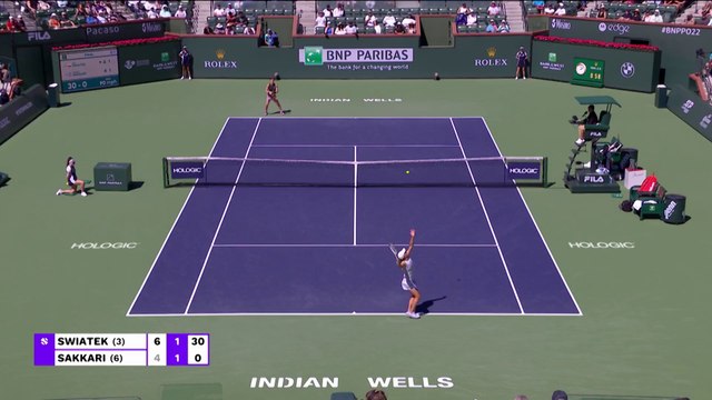 Swiatek v Sakkari | WTA Indian Wells final | Match Highlights