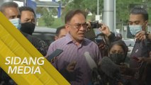 Sidang media Anwar Ibrahim beri keterangan di Bukit Aman