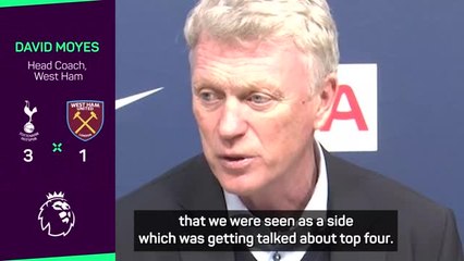 Hammers done well to stay in 'Top Four' conversation - Moyes