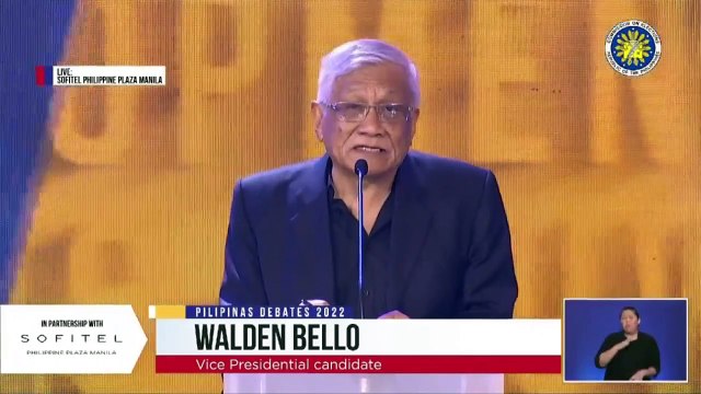 Walden Bello, sinagot kung anong kapangyarihan ang nais idagdag sa OVP