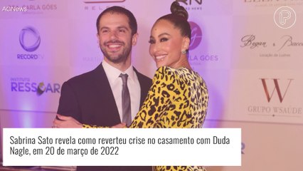 Sabrina Sato revela como reverteu crise na relação com Duda Nagle: 'Reservei uns dias pra gente'