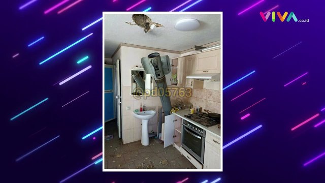 NGERI! Rudal Nancap di Wastafel Rumah Warga Ukraina