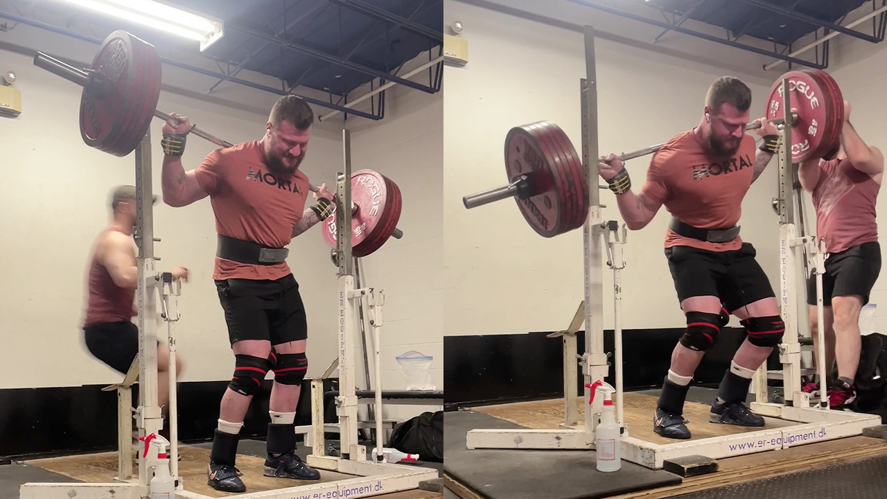 'When reracking is more challenging than exercising with a barbell *AWKWARD GYM FAIL*'