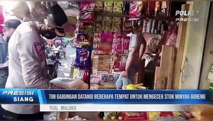 POLISI GENCAR SIDAK STOK MINYAK GORENG DI KOTA TUAL MALUKU