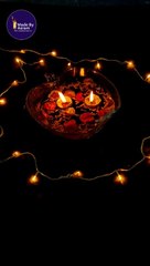 Floating flower candle bowl decoration  Making room decor idea