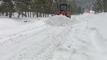 Amanoslar'da kardan kapanan yayla yolları ulaşıma açılıyor
