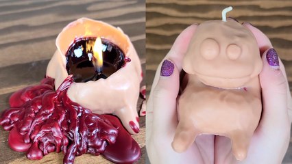 'Chandler makes a cute-but-creepy candle that starts BLEEDING when it gets lit up'