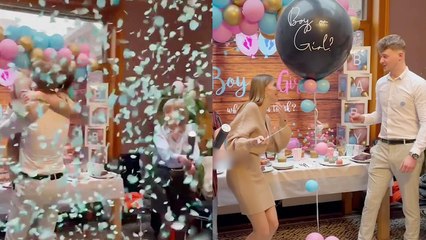 ''It's a...' Parents-to-be overcome with joy as they find out the gender of 1st baby '