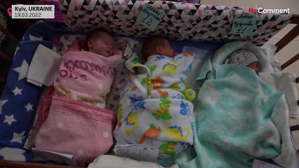 شاهد: مواليد جدد في كييف ينتظرون أولياء بدلاء في ظل الحرب