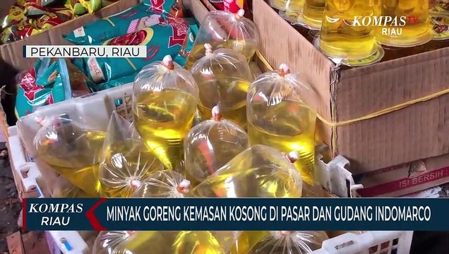 Minyak Goreng Kemasan Kosong Di Pasar Dan Gudang Indomarco