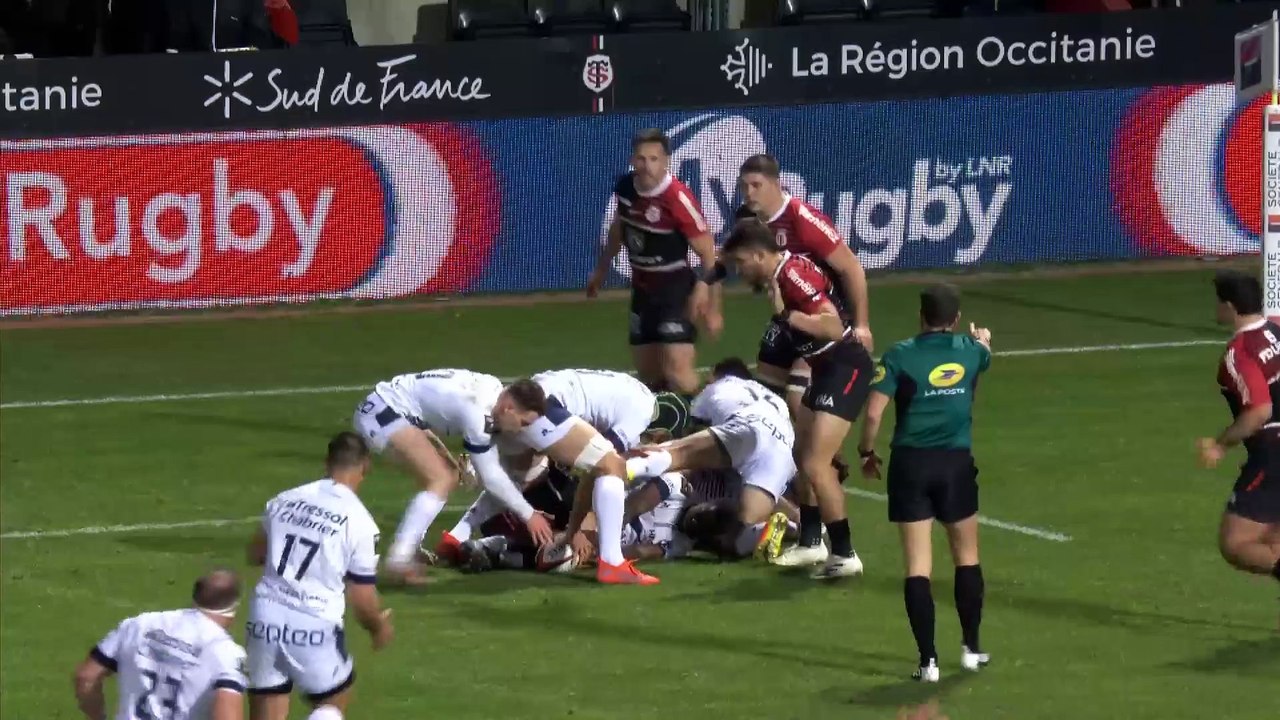 TOP 14 - Essai de Robert RODGERS (MHR) - Stade Toulousain - Montpellier Hérault Rugby - J15 - Saison 2021/2022