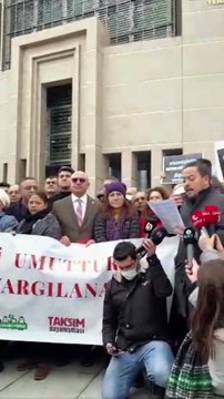 Gezi Parkı davası öncesi Çağlayan Adliyesi'nde açıklama: Gezi bu ülke tarihinin en kapsayıcı hareketidir