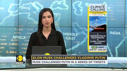 Elon Musk challenges Vladimir Putin in a series of tweets  World English News  WION
