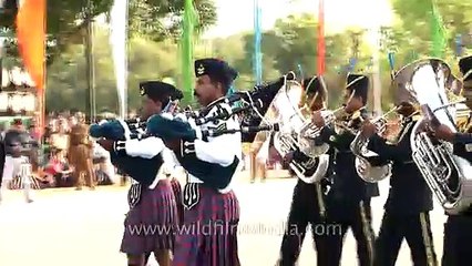 Sri Lanka Air Force Band performs at Platinum Jubilee of Indian Air Force