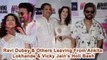 Ravi Dubey With Wife Shargun At Ankita Lokhande & Vicky Jain’s Holi Bash