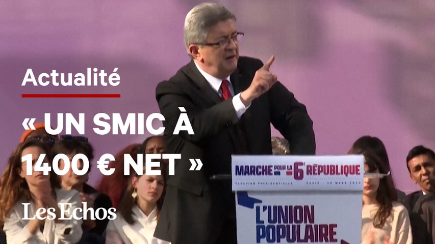 Jean-Luc Mélenchon propose un « SMIC à 1400 euros net et un décret sur le blocage des prix »