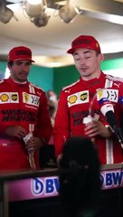 Carlos Sainz Gets Confused by Charles Leclerc