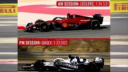 Charles Leclerc get the fastest lap on the opening morning of Bahrain Test 2022 Day 1