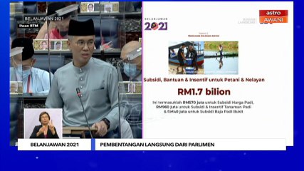 Belanjawan 2021: Subsidi bantuan insentif petani dan nelayan