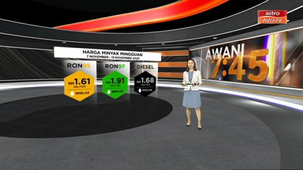 Harga minyak mingguan 7 November - 13 November 2020