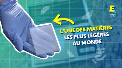 Aérogel, une matière composée à 99% d'air