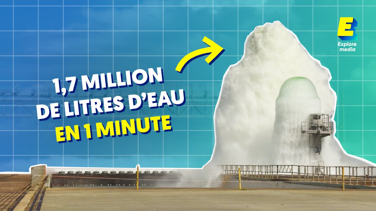 1,7 million de litres d'eau en 1 minute