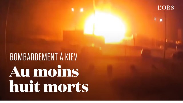 Les dégâts considérables causés par la frappe sur un centre commercial de Kiev