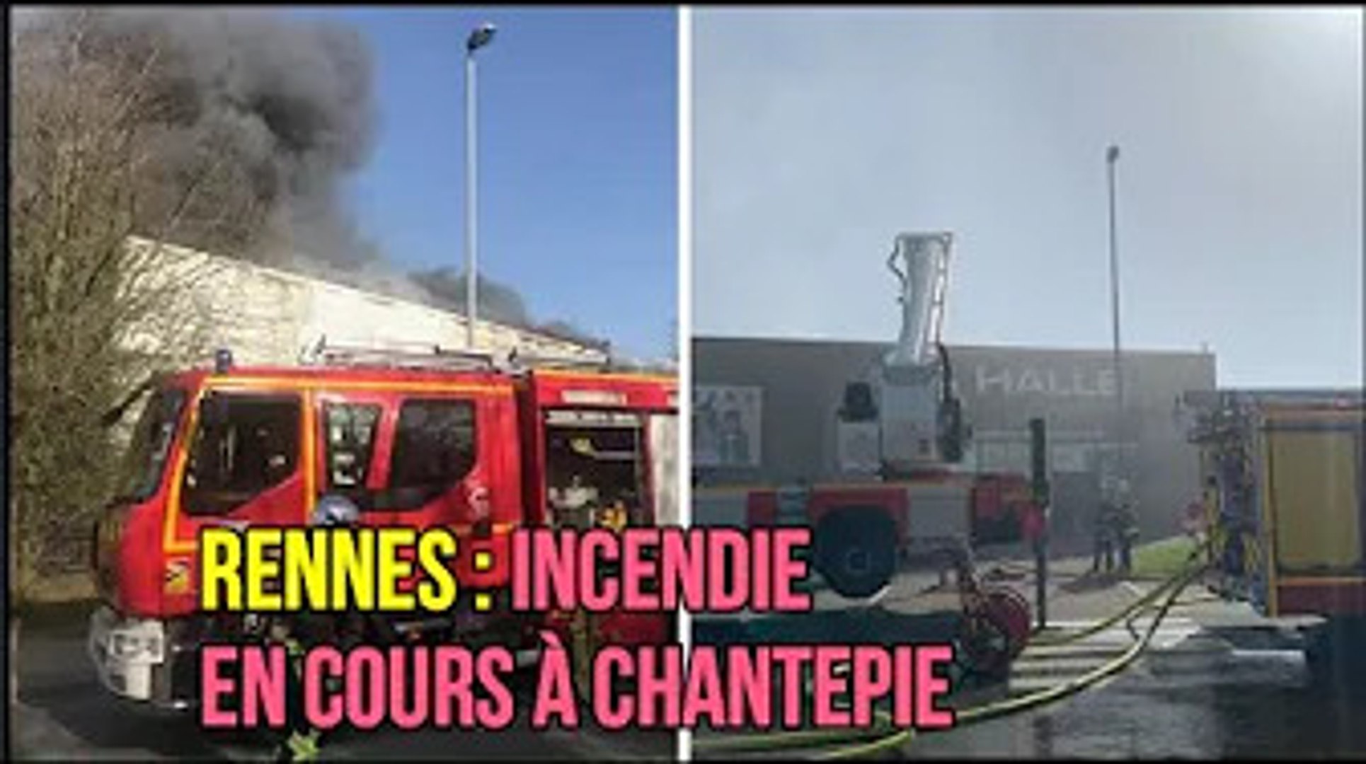 Rennes : incendie en cours à Chantepie - Vidéo Dailymotion