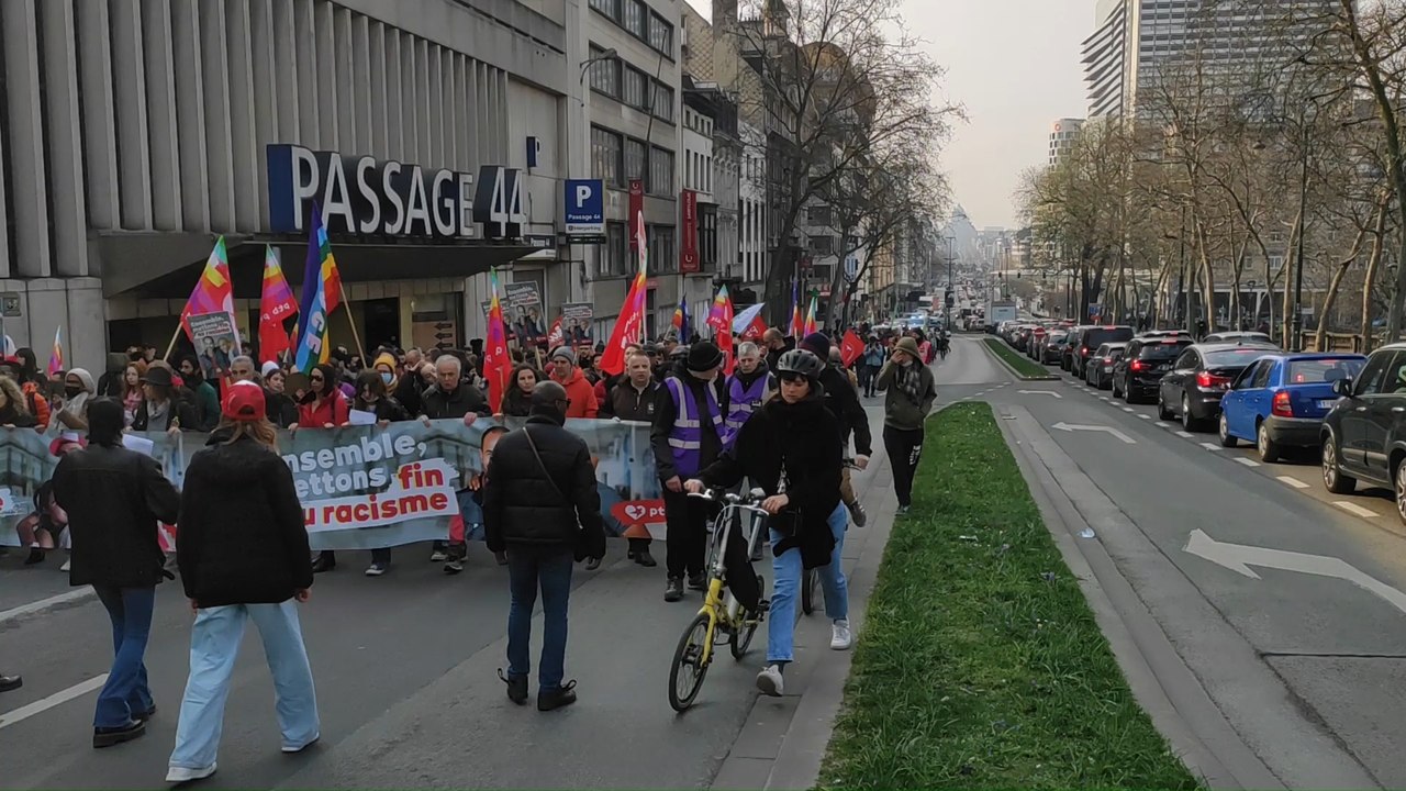 Manifestation à Bruxelles à l'occasion de la Journée internationale contre le racisme et la discrimination