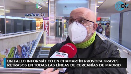 Un fallo informático en Chamartín provoca graves retrasos en todas las líneas de Cercanías de Madrid