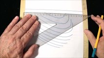 3D Drawing for Kids - Adults - How to Draw Concave surface with pencil - Art on Line Paper