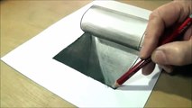 Simple and Easy 3D Drawing - Drawing 3D Hole - How to Draw Hole