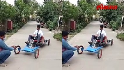 औरंगाबादचा रँचो..बनवली पासवर्ड वर उघडणारी,अन् बॅटरी वर पाळणारी गाडी