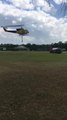 Cleveland sporting field used as helicopter refuelling base