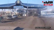 لقطات لعبور شاحنات عسكرية الحدود الأوكرانية في منطقة خاركيف
