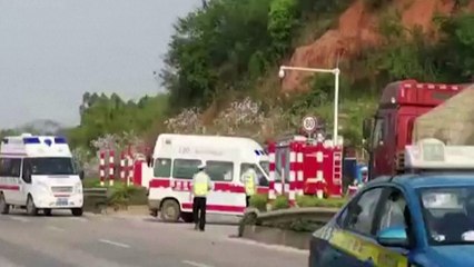 Se estrelló un avión con 132 pasajeros en el suroeste de China