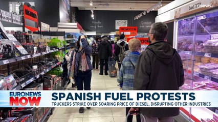 Truckers' strike in Spain as soaring energy costs begin to bite