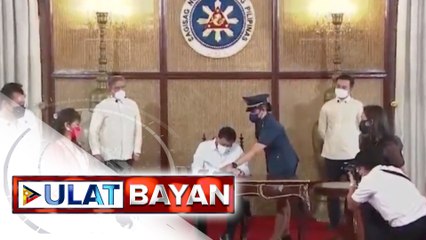 Pres. Duterte, pinirmahan ang ilang mahahalagang batas para sa ibayong pagbangon ng ekonomiya