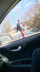 Slippery Sidewalk Causes Side Splitting Laughter