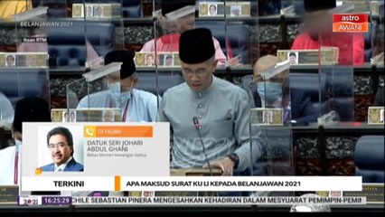 Usul undi percaya bantu luluskan Belanjawan - Johari