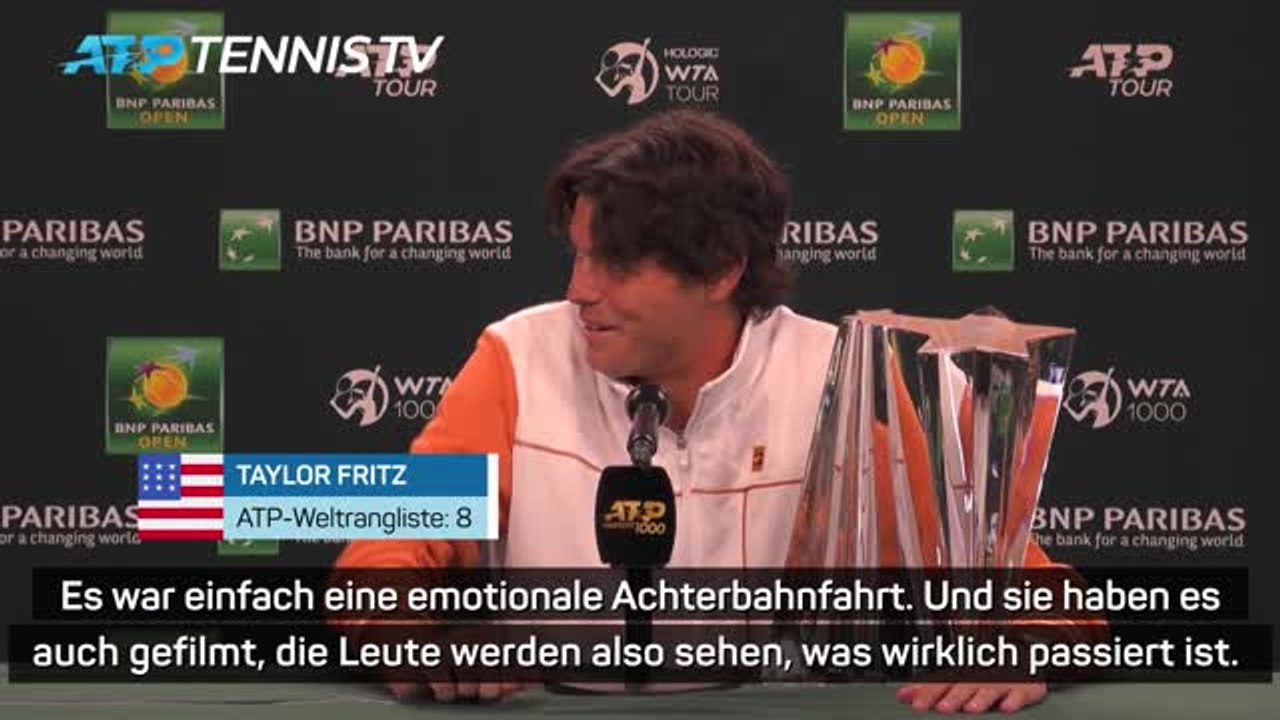 Nadal-Bezwinger Fritz: “Hätte Finale fast verpasst”
