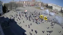 Soldados rusos disparan contra manifestantes en la ciudad ucraniana de Jersón