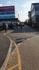 Ukraine lorry leaves Banbury
