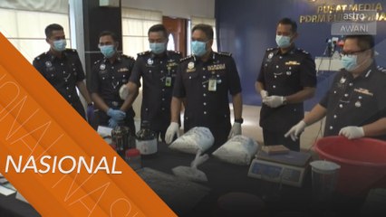 10 suspek ditahan dipercayai terlibat sindiket pengedaran 3 negeri