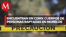 En CdMx, localizan sin vida a dos de tres hombres reportados como desaparecidos en Morelos