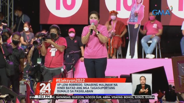 VP Leni Robredo, sinabing malinaw na hindi bayad ang mga tagasuportang dumalo sa Pasiglaban | 24 Oras